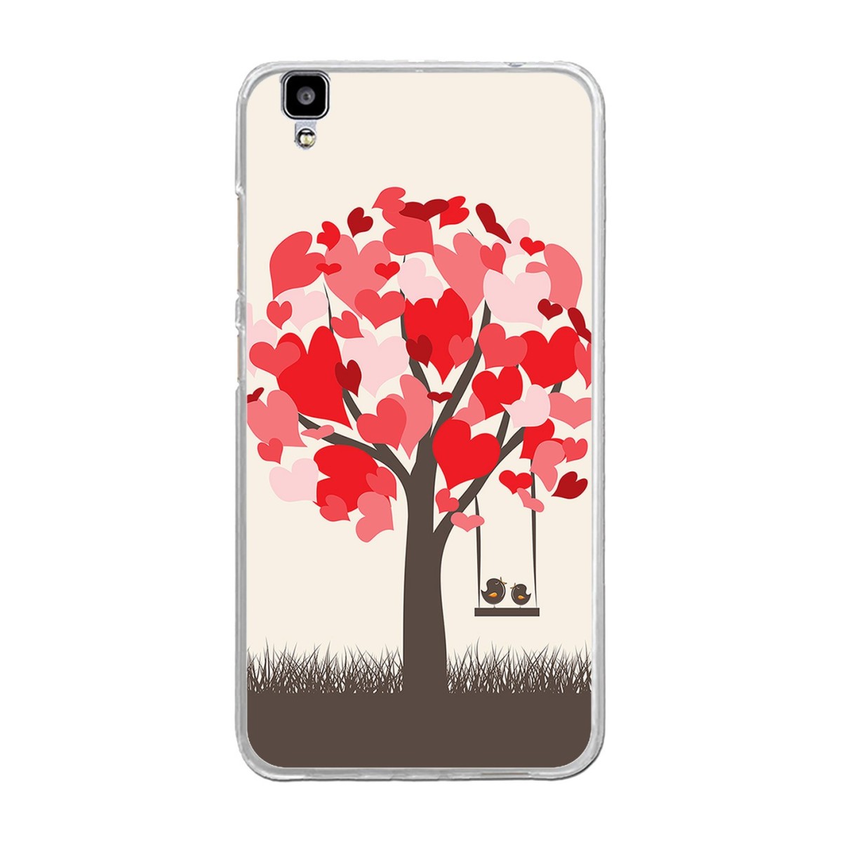 Funda Gel Tpu para Bluboo Maya 5.5" Diseño Pajaritos Dibujos