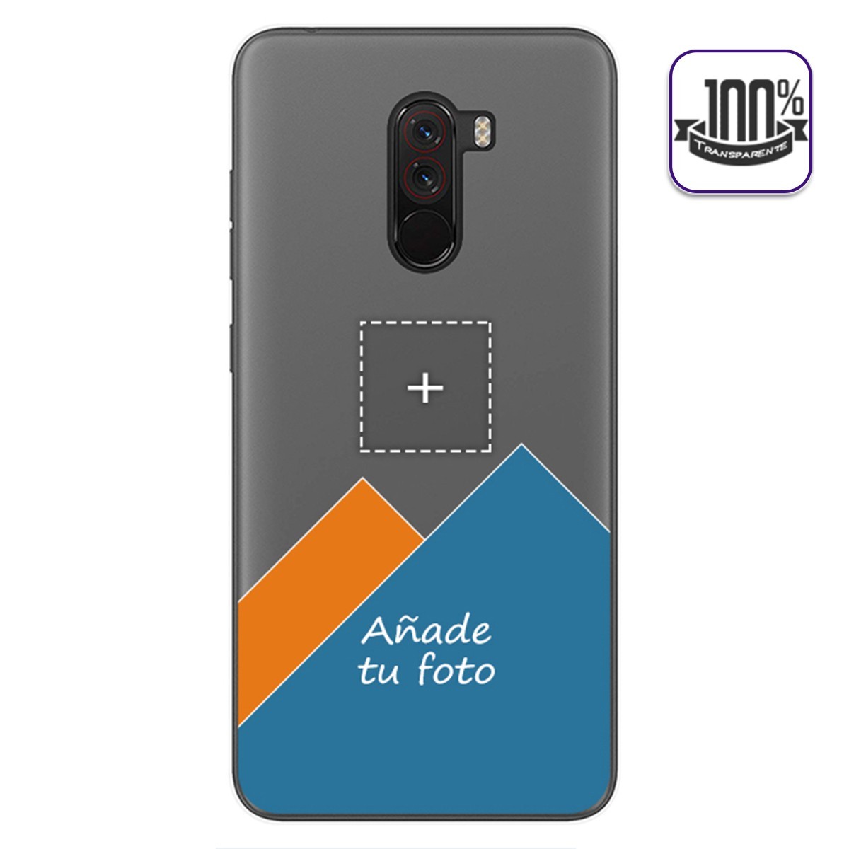 Personaliza tu Funda Gel 100% Transparente con tu Fotografia para Xiaomi Pocophone F1 dibujo personalizada