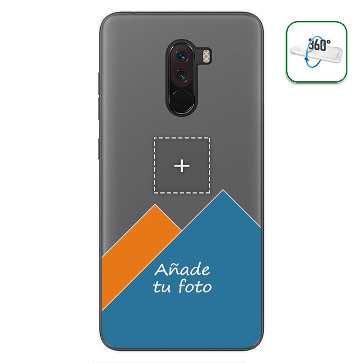 Personaliza tu Funda Pc + Tpu 360 con tu Fotografia para Xiaomi Pocophone F1 dibujo personalizada