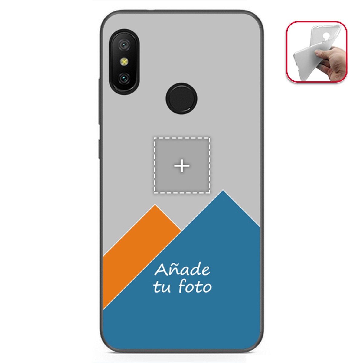 Personaliza tu Funda Gel Mate con tu Fotografia para Xiaomi Redmi 6 Pro / Mi A2 Lite dibujo personalizada