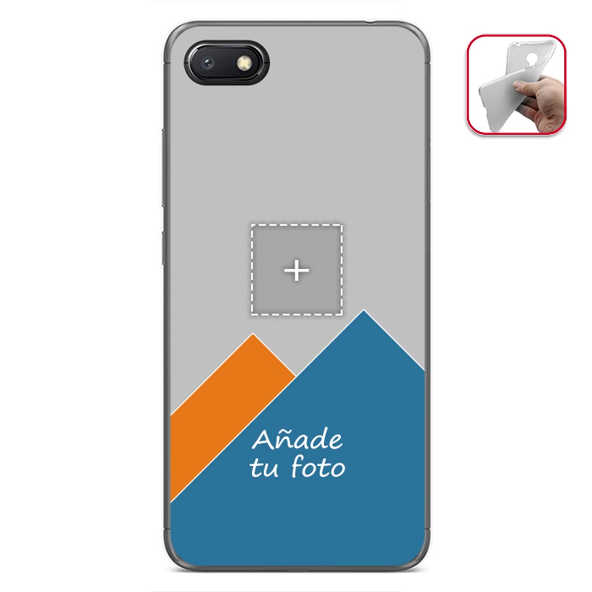 Personaliza tu Funda Gel Mate con tu Fotografia para Xiaomi Redmi 6A dibujo personalizada