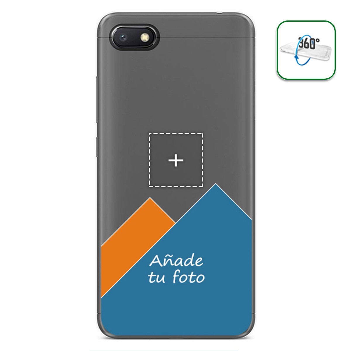 Personaliza tu Funda Pc + Tpu 360 con tu Fotografia para Xiaomi Redmi 6A dibujo personalizada