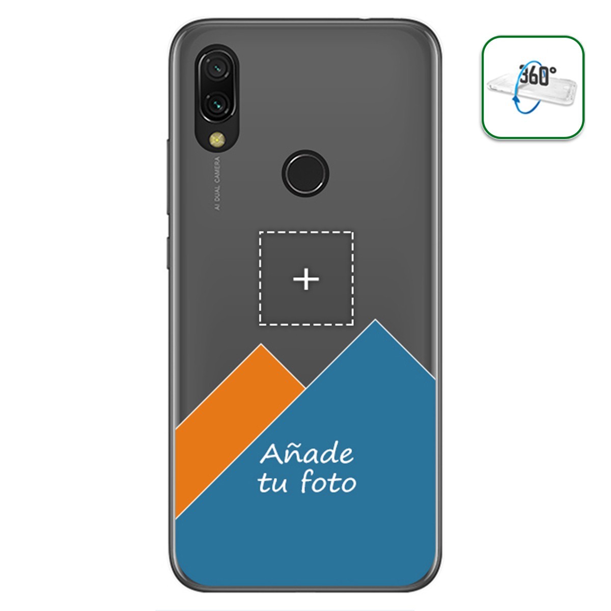 Personaliza tu Funda Pc + Tpu 360 con tu Fotografia para Xiaomi Redmi 7 dibujo personalizada