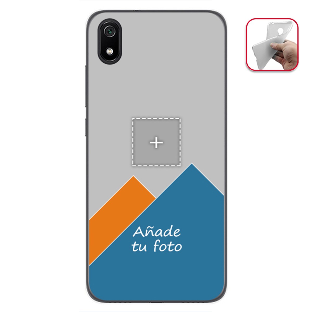 Personaliza tu Funda Gel Mate con tu Fotografia para Xiaomi Redmi 7A dibujo personalizada
