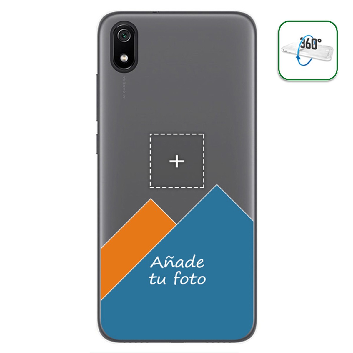 Personaliza tu Funda Pc + Tpu 360 con tu Fotografia para Xiaomi Redmi 7A dibujo personalizada
