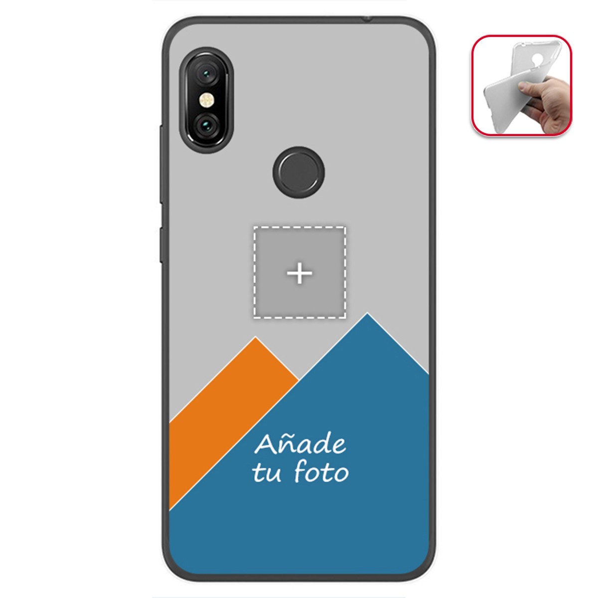 Personaliza tu Funda Gel Mate con tu Fotografia para Xiaomi Redmi Note 6 Pro dibujo personalizada