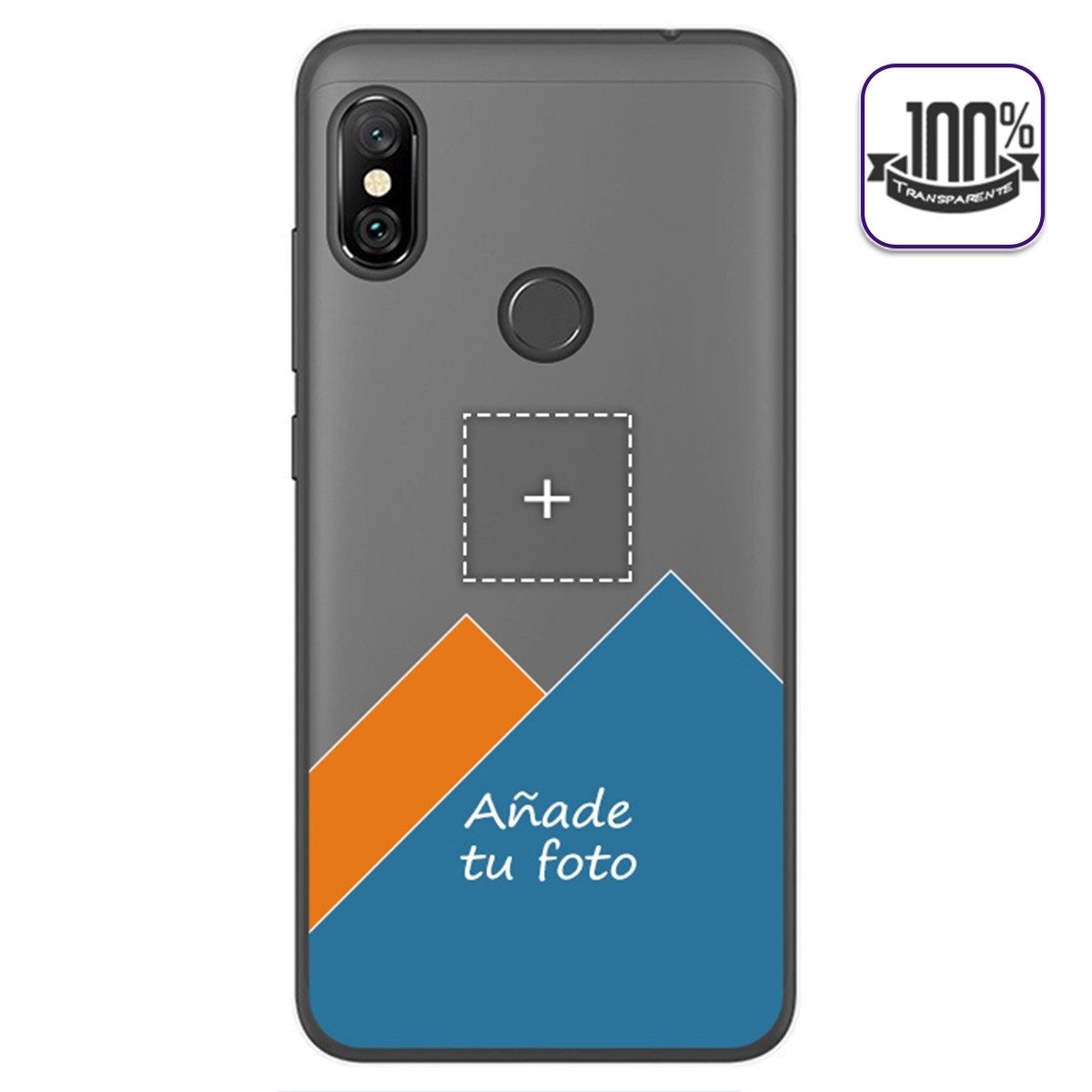 Personaliza tu Funda Gel 100% Transparente con tu Fotografia para Xiaomi Redmi Note 6 Pro dibujo personalizada