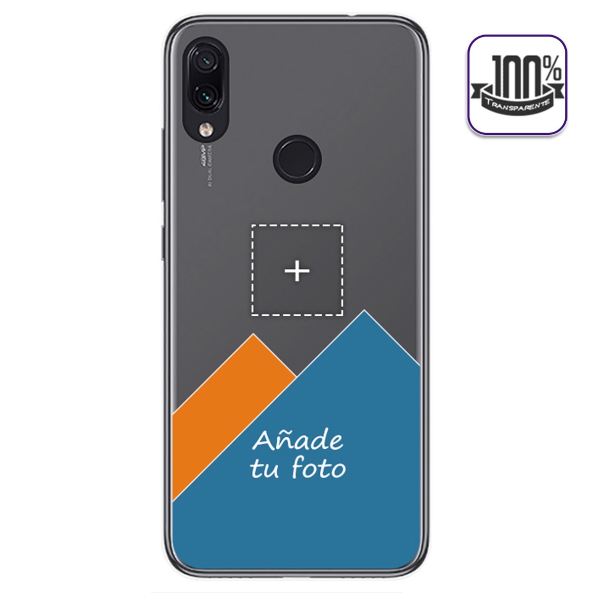 Personaliza tu Funda Gel 100% Transparente con tu Fotografia para Xiaomi Redmi Note 7 dibujo personalizada