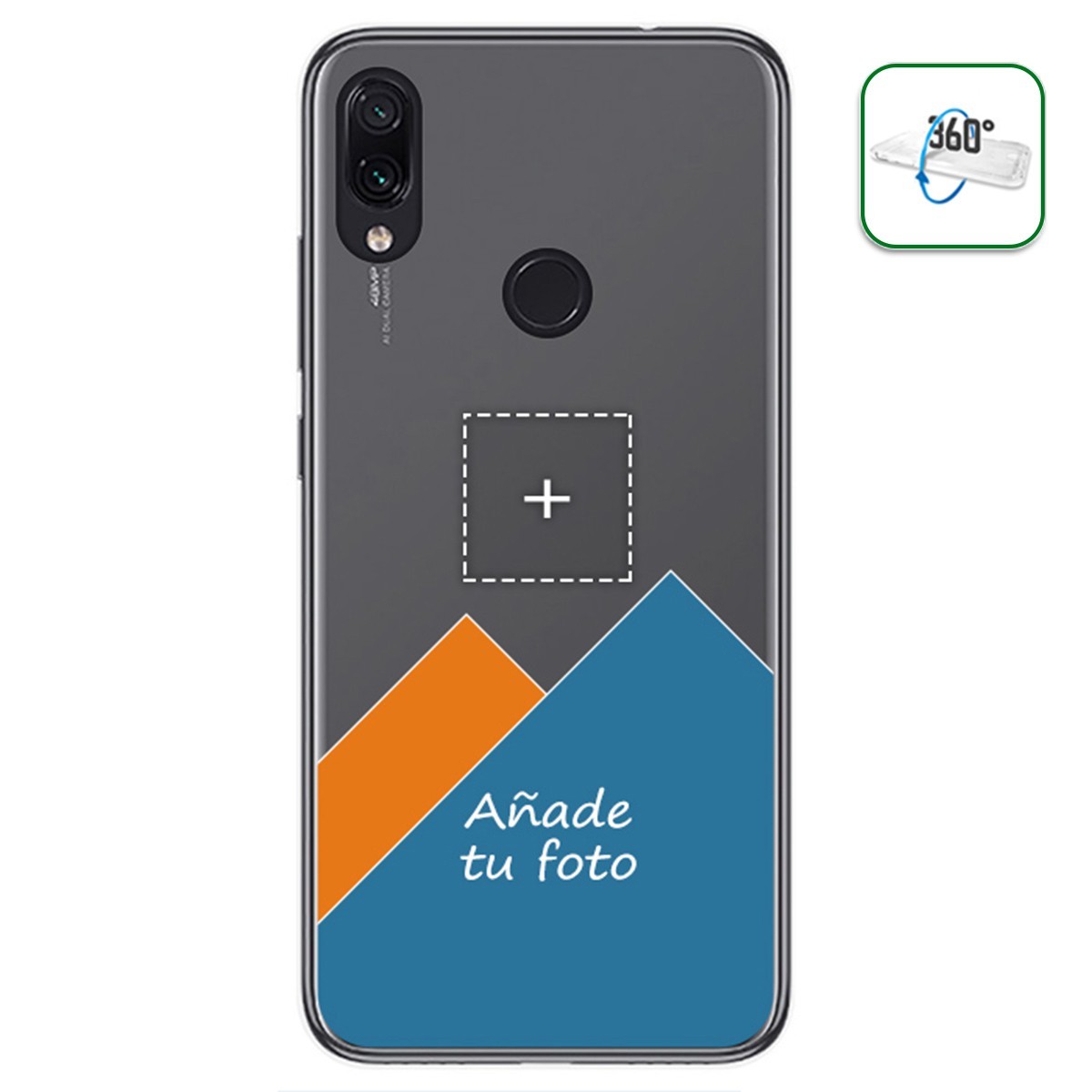 Personaliza tu Funda Pc + Tpu 360 con tu Fotografia para Xiaomi Redmi Note 7 dibujo personalizada