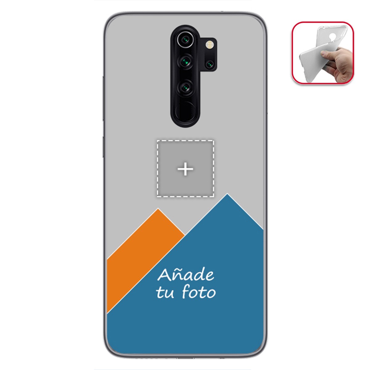 Personaliza tu Funda Gel Mate con tu Fotografia para Xiaomi Redmi Note 8 Pro dibujo personalizada