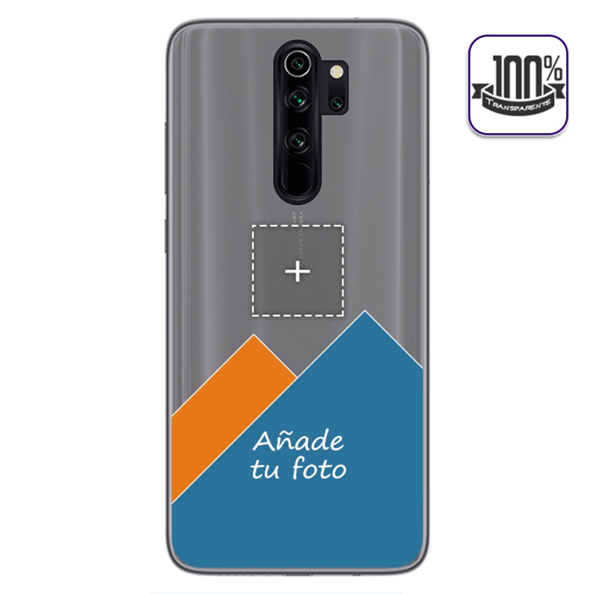 Personaliza tu Funda Gel 100% Transparente con tu Fotografia para Xiaomi Redmi Note 8 Pro dibujo personalizada