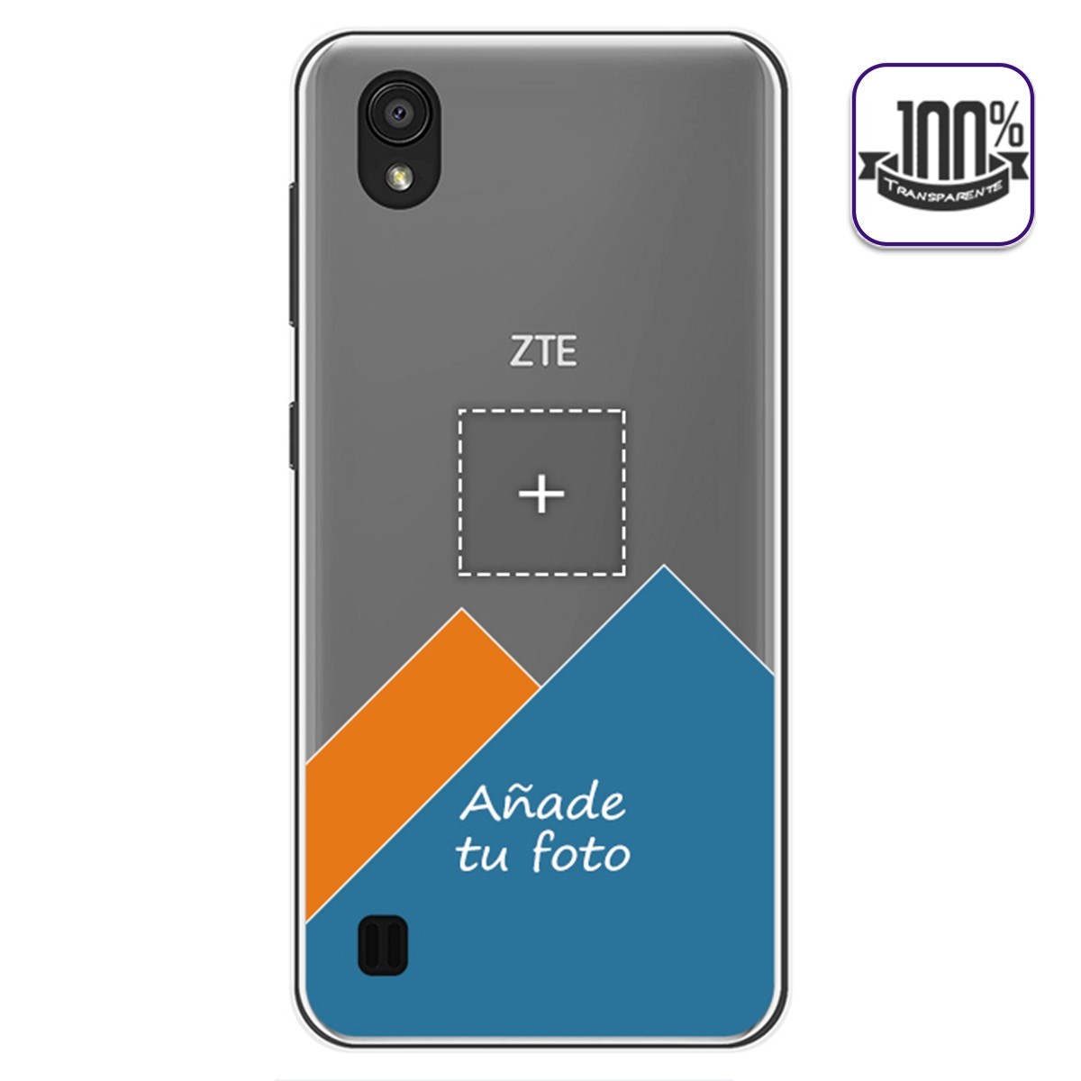 Personaliza tu Funda Gel 100% Transparente con tu Fotografia para Zte Blade A5 2019 dibujo personalizada