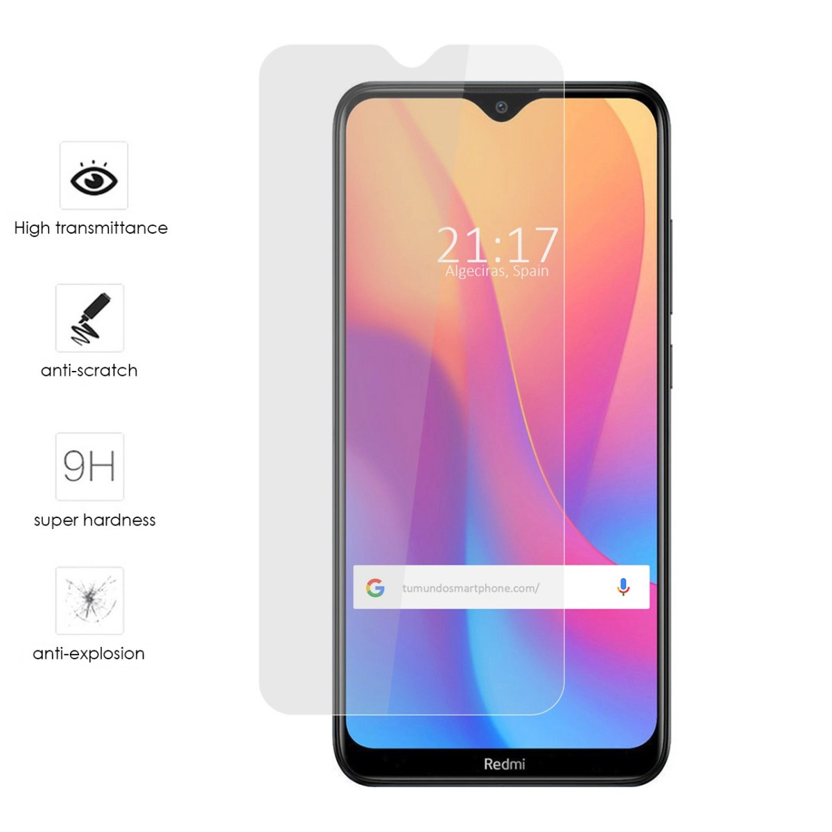 Protector Cristal Templado para Xiaomi Redmi 8 / 8A Vidrio