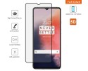 Protector Cristal Templado Completo 5D Full Glue Negro para Oneplus 7T Vidrio