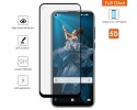 Protector Cristal Templado Completo 5D Full Glue Negro para Oukitel C17 Pro Vidrio