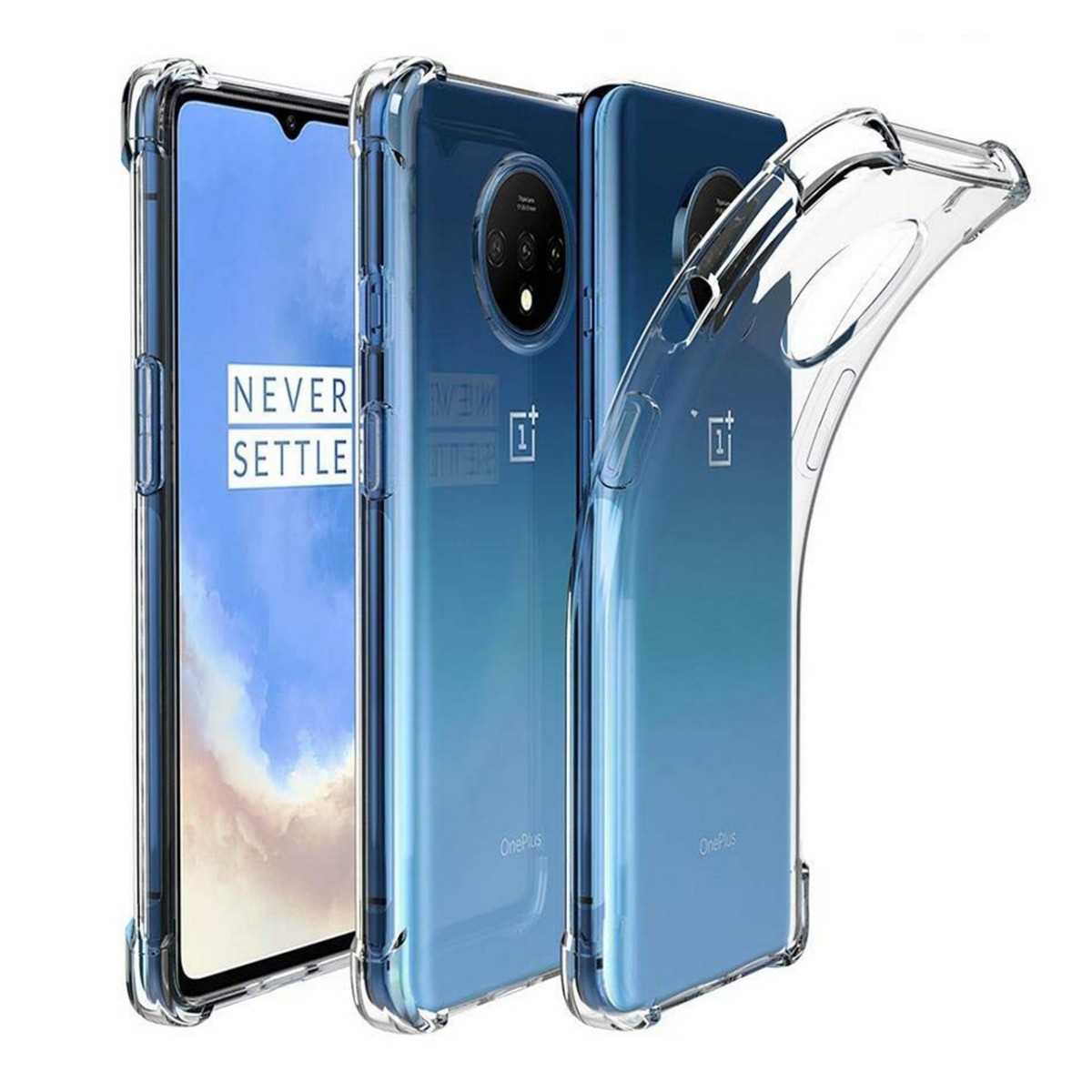 Funda Gel Tpu Anti-Shock Transparente para Oneplus 7T
