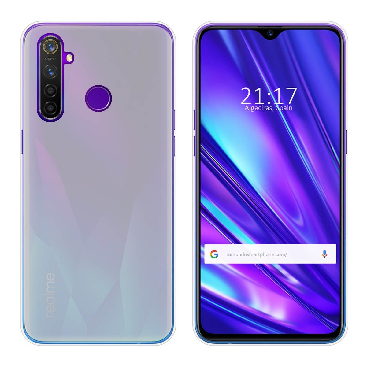 Funda Gel Tpu para Realme 5 Pro Color Transparente