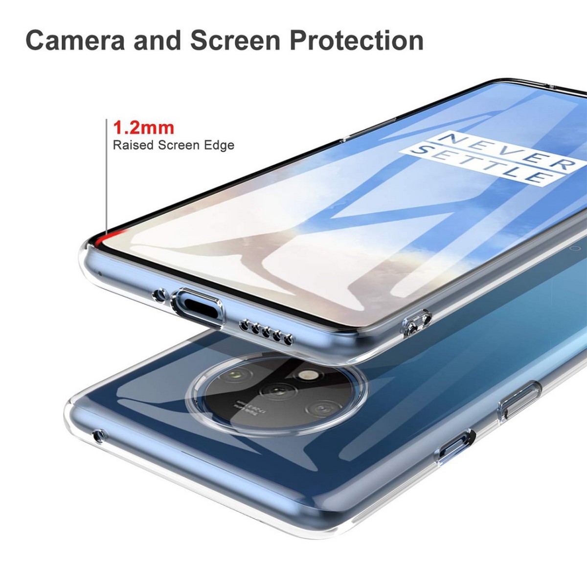 Funda Gel Tpu Fina Ultra-Thin 0,5mm Transparente para Oneplus 7T