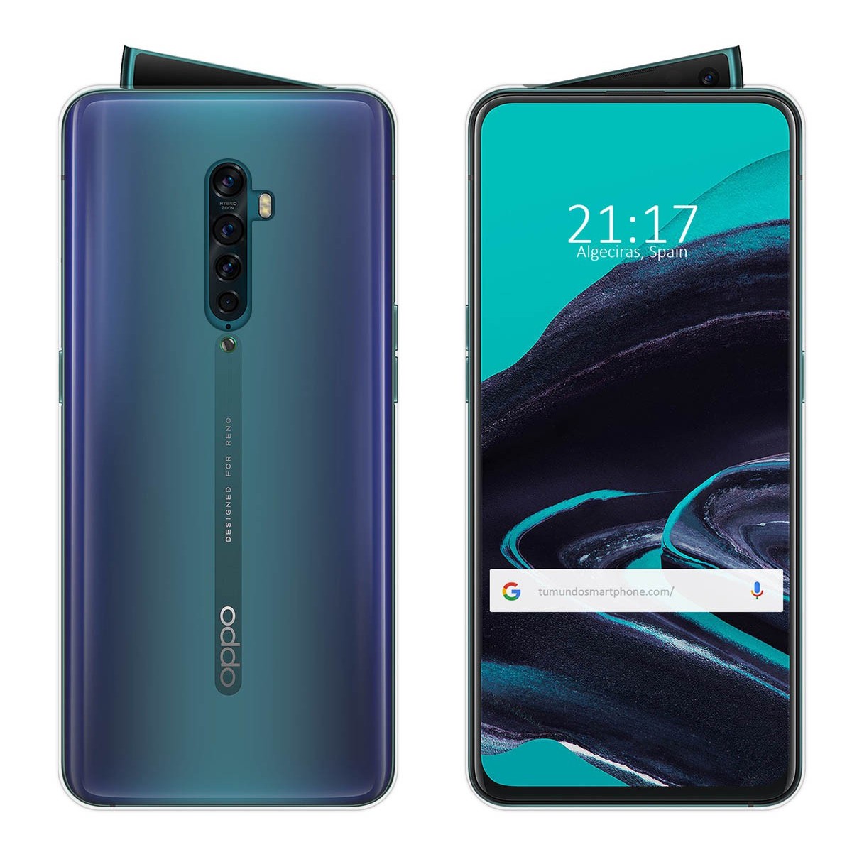 Funda Gel Tpu Fina Ultra-Thin 0,5mm Transparente para Oppo Reno 2