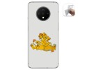 Funda Gel Tpu para Oneplus 7T diseño Leones Dibujos