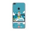 Funda Gel Tpu para Huawei P8 Lite 2017 Diseño Cohete Dibujos