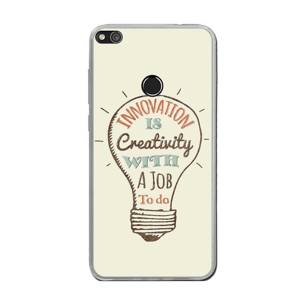 Funda Gel Tpu para Huawei P8 Lite 2017 Diseño Creativity Dibujos