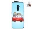 Funda Gel Tpu para Oppo Reno 2 diseño Furgoneta Dibujos