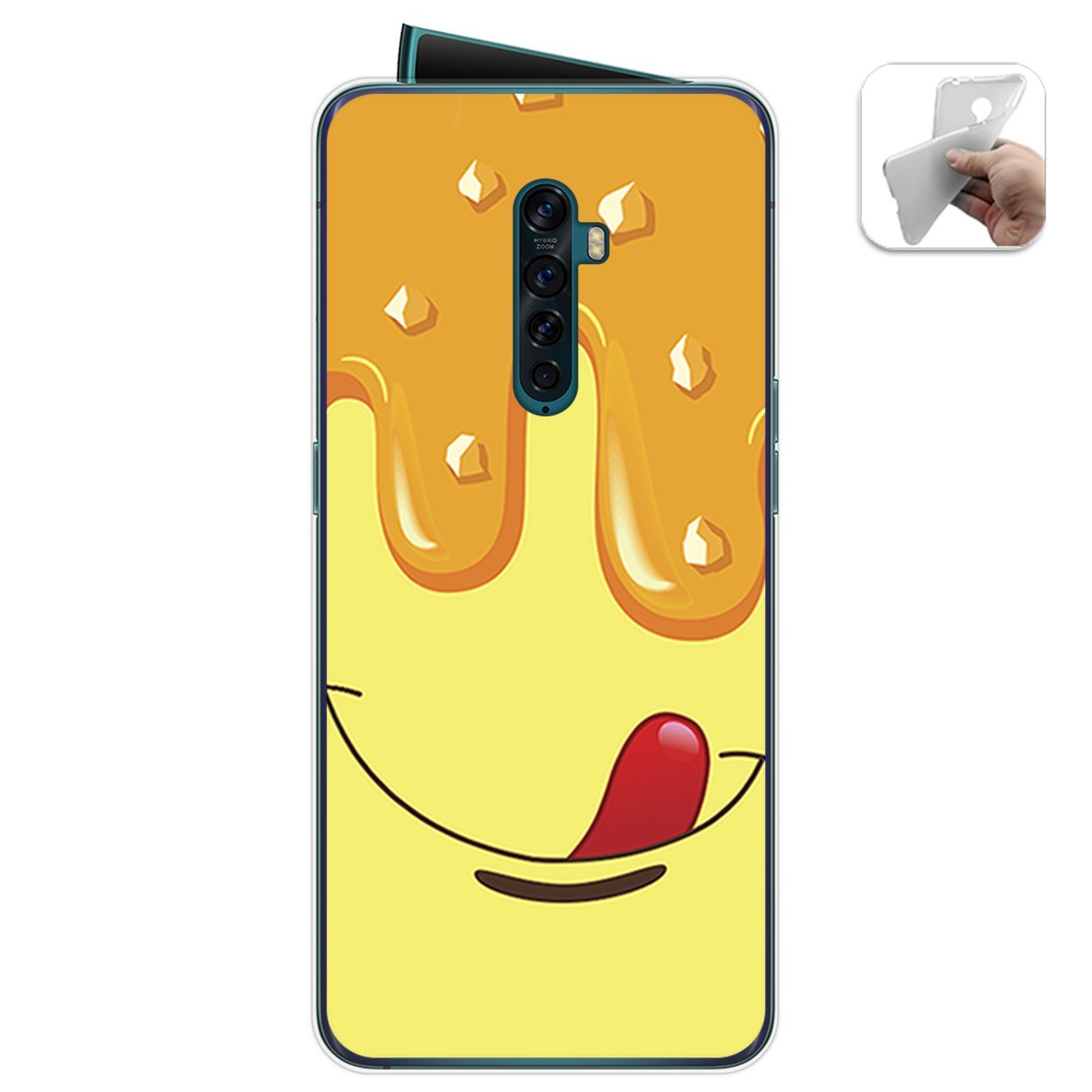 Funda Gel Tpu para Oppo Reno 2 diseño Helado Vainilla Dibujos
