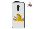 Funda Gel Tpu para Oppo Reno 2 diseño Leones Dibujos