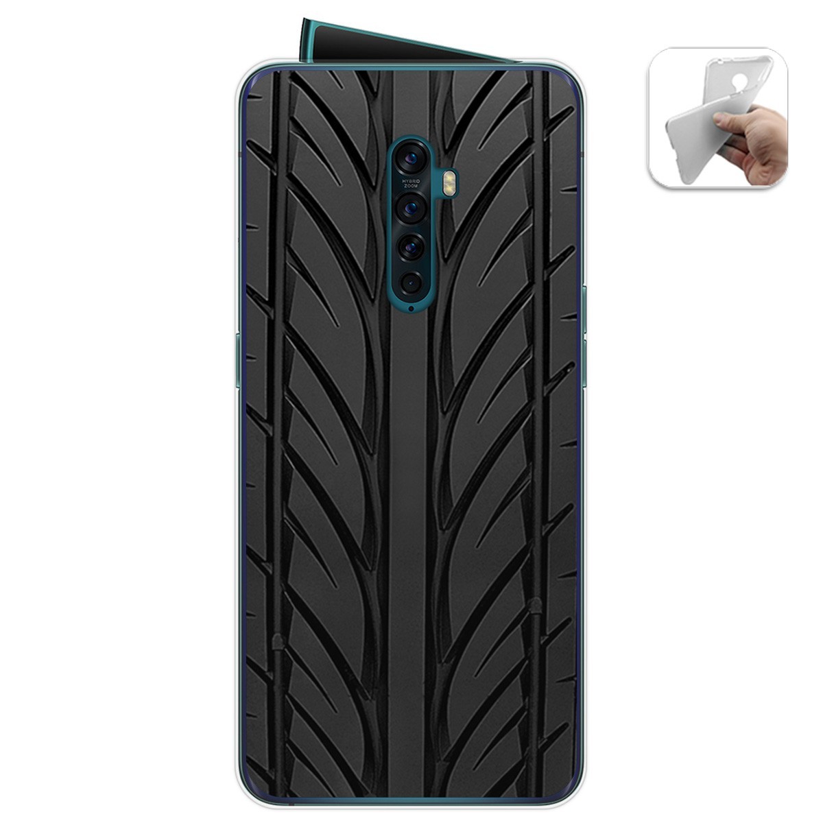 Funda Gel Tpu para Oppo Reno 2 diseño Neumatico Dibujos