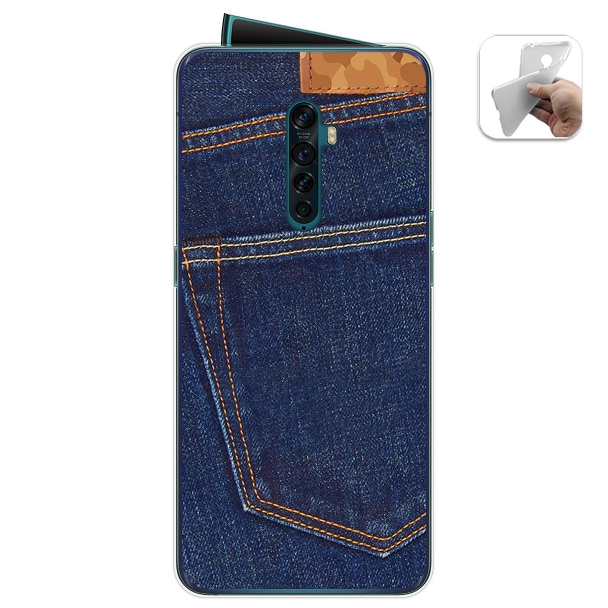 Funda Gel Tpu para Oppo Reno 2 diseño Vaquero Dibujos