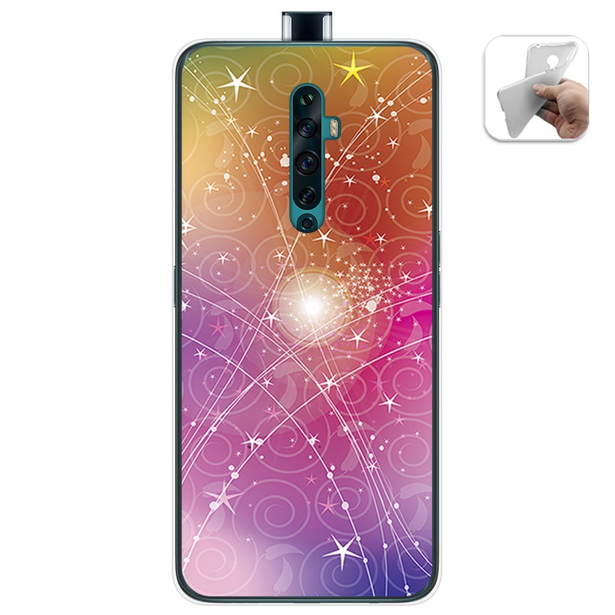 Funda Gel Tpu para Oppo Reno 2Z diseño Abstracto Dibujos