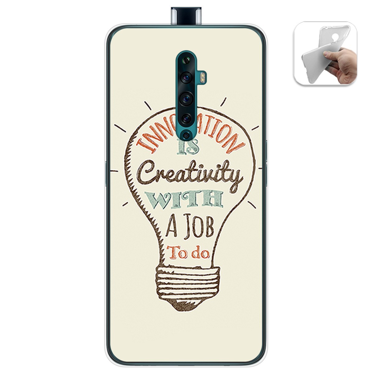 Funda Gel Tpu para Oppo Reno 2Z diseño Creativity Dibujos