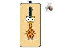 Funda Gel Tpu para Oppo Reno 2Z diseño Jirafa Dibujos