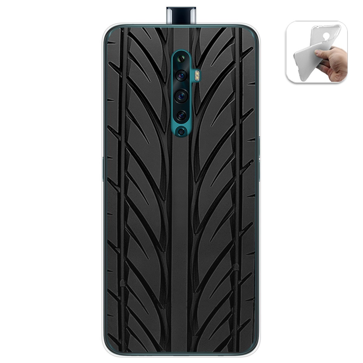 Funda Gel Tpu para Oppo Reno 2Z diseño Neumatico Dibujos