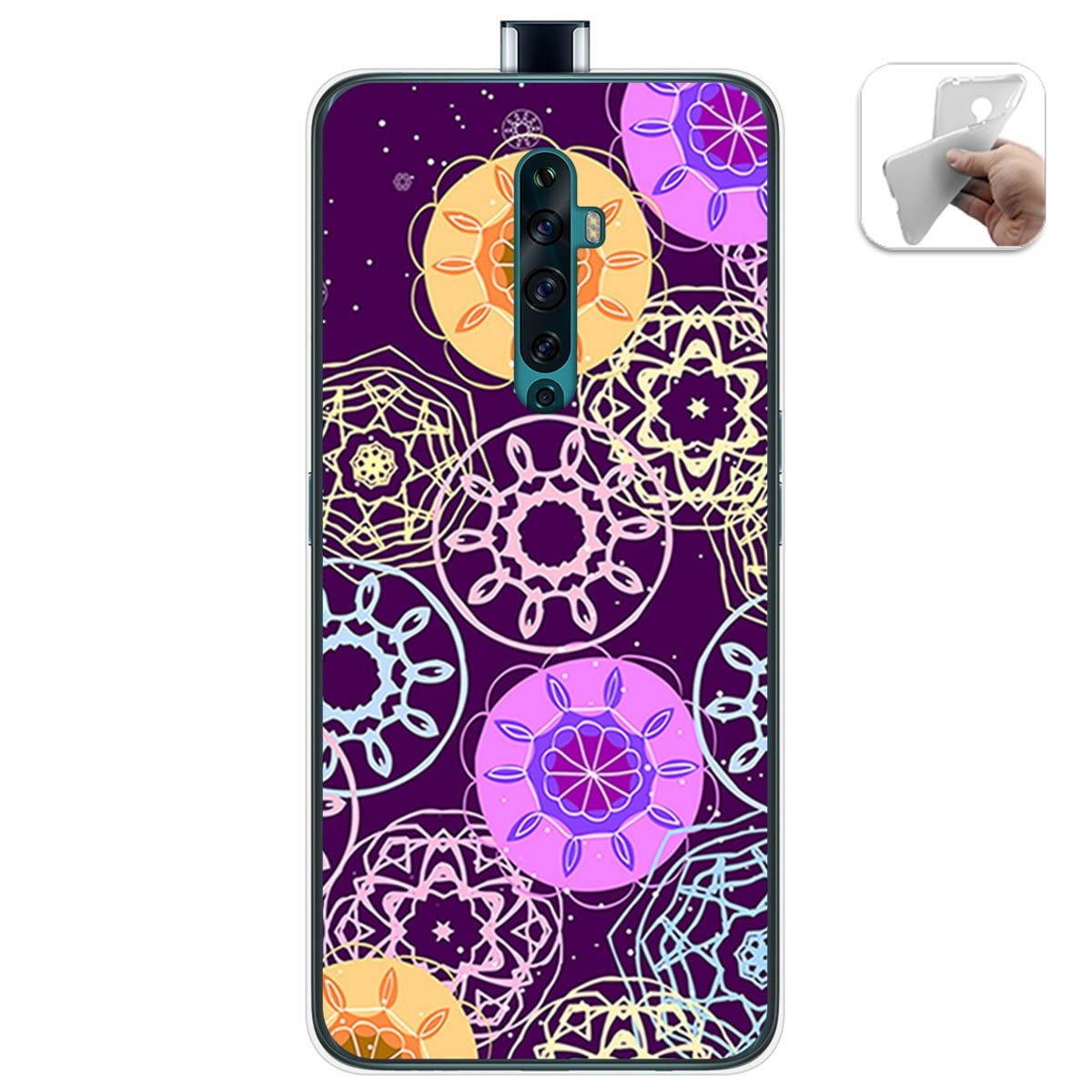 Funda Gel Tpu para Oppo Reno 2Z diseño Radial Dibujos