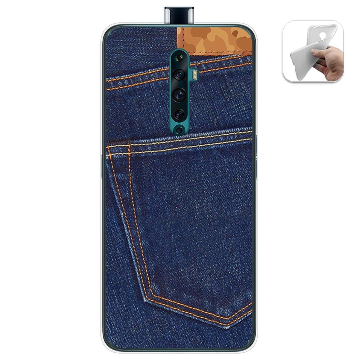 Funda Gel Tpu para Oppo Reno 2Z diseño Vaquero Dibujos