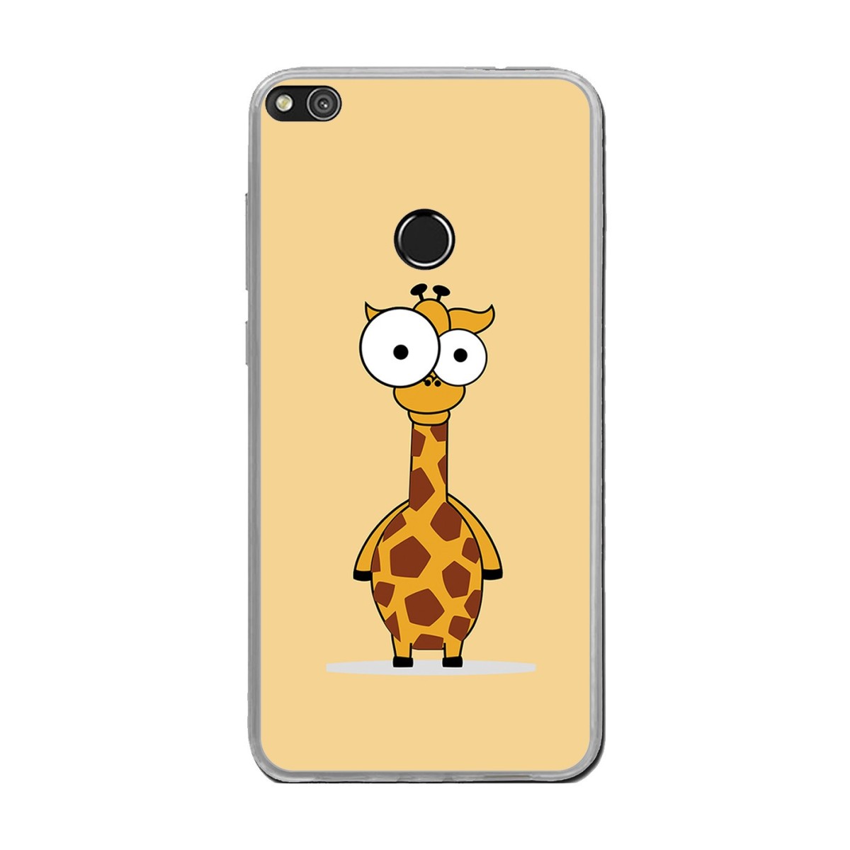 Funda Gel Tpu para Huawei P8 Lite 2017 Diseño Jirafa Dibujos