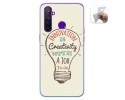 Funda Gel Tpu para Realme 5 Pro diseño Creativity Dibujos