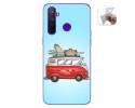 Funda Gel Tpu para Realme 5 Pro diseño Furgoneta Dibujos