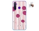 Funda Gel Tpu para Realme 5 Pro diseño Flores Vintage Dibujos