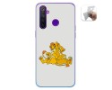 Funda Gel Tpu para Realme 5 Pro diseño Leones Dibujos