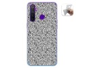 Funda Gel Tpu para Realme 5 Pro diseño Letras Dibujos