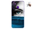 Funda Gel Tpu para Realme 5 Pro diseño Ojo Dibujos