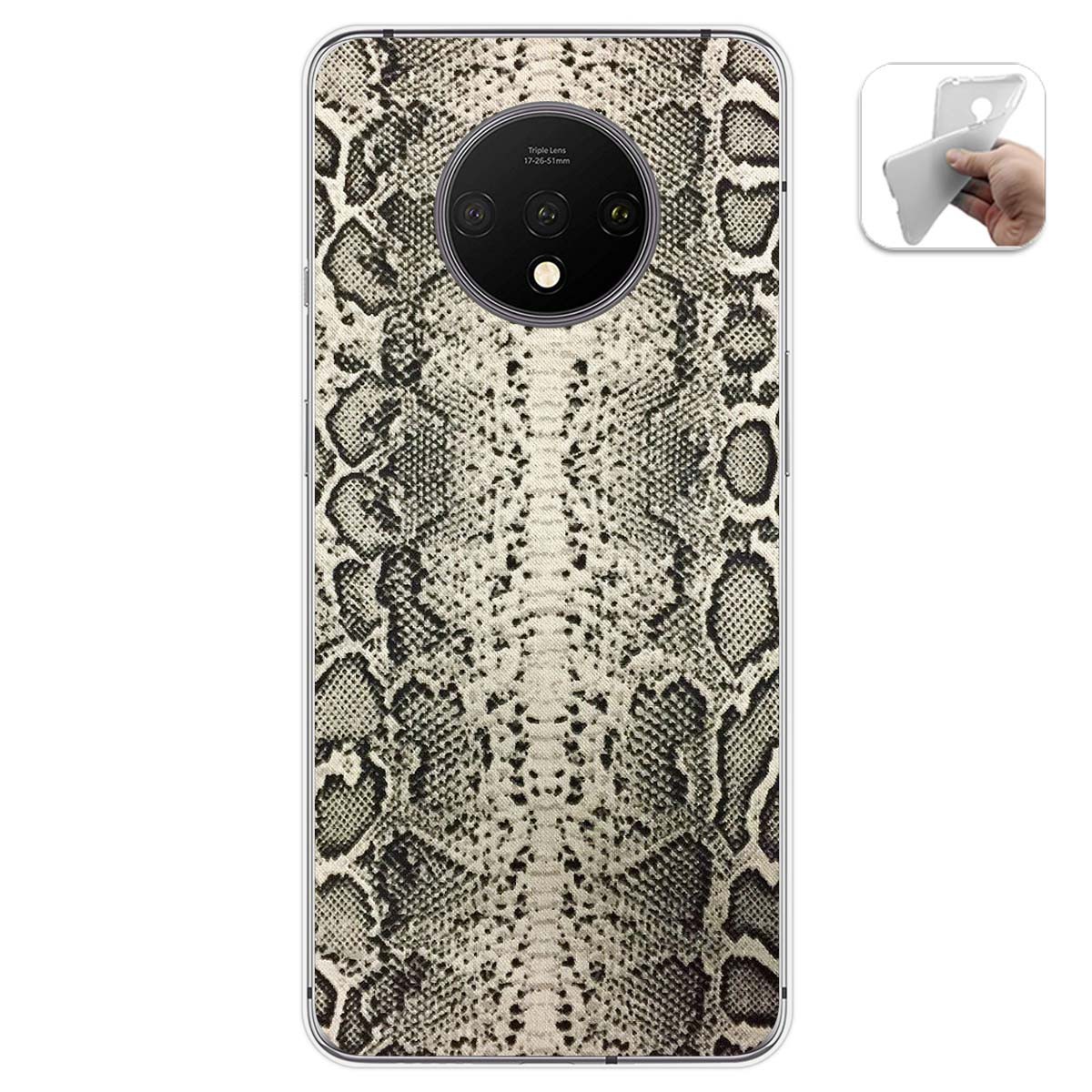 Funda Gel Tpu para Oneplus 7T diseño Animal 01 Dibujos