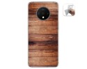 Funda Gel Tpu para Oneplus 7T diseño Madera 02 Dibujos