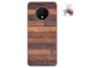 Funda Gel Tpu para Oneplus 7T diseño Madera 03 Dibujos