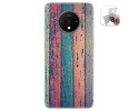 Funda Gel Tpu para Oneplus 7T diseño Madera 10 Dibujos