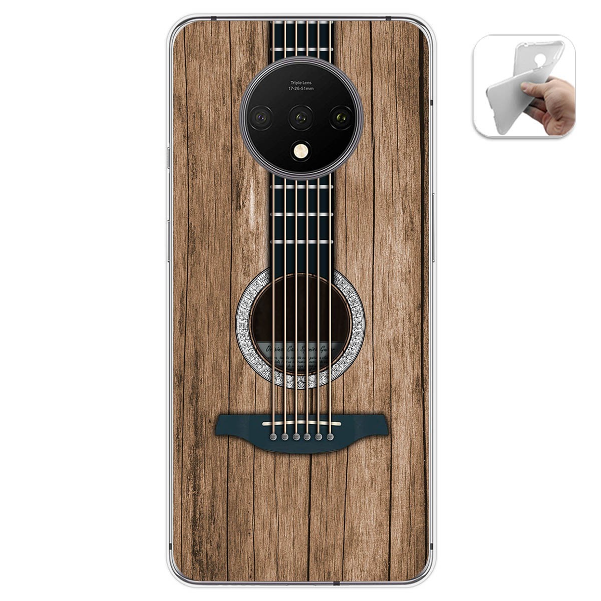 Funda Gel Tpu para Oneplus 7T diseño Madera 11 Dibujos