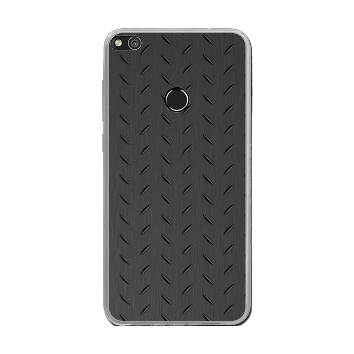 Funda Gel Tpu para Huawei P8 Lite 2017 Diseño Metal Dibujos